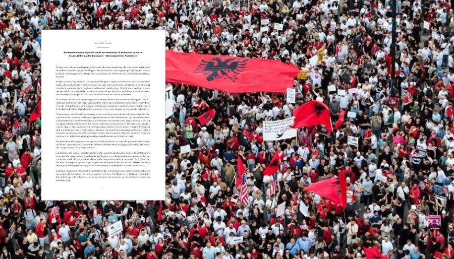 Akademikë shqiptarë jashtë vendit në mbështetje të protestave qytetare: Arsimi, Shkenca dhe Inovacioni– Domosdoshmëri Kombëtare