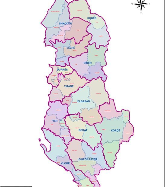 Shkrirja e disa bashkive shkaktoi debat në opinionin publik/ PS: Çdo qendër e prekur do të vijojë të ketë përfaqësim institucional. Nuk zhduken bashkitë ose qytetet 9 harta