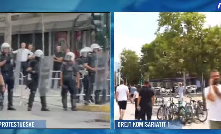 LIVE- Pas ‘rrethimit’ të Kuvendit dhe marshimit në disa akse kryesore, protestuesit nisen drejt Komisariatit 1 ku mbahen të shoqëruarit 1 komisariatii
