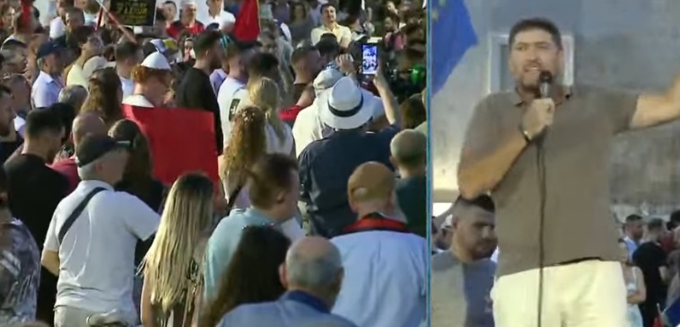 LIVE- Protesta e 52-të, qytetari i revoltuar: Koha e maskarenjve ka përfunduar, të çlirojmë Shqipërinë nga këto hiena 12 protestuesi tiranaaaaaaaaaaaa