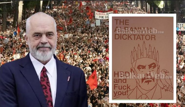 34 ditë revoltë! Shqiptarët mbushin sheshet për dorëheqjen e tij, i urojnë ditëlindjen me mënyrën e veçantë: Gëzuar ditëlindjen dhe … Fuck You!