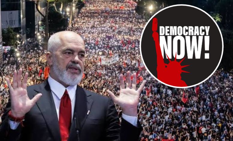 Protestat masive kundër Ramës bëjnë jehonë në SHBA, media amerikane “Democracy Now”: Zemërim i madh ndaj sistemit politik! Kërcënohet rrëzimi i qeverisë 6 tyutyutyu