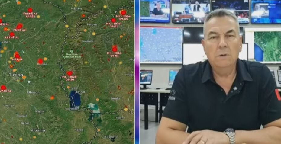 “14 vatra aktive në të gjithë vendin”/ Alarm për zjarret, Haki Çako: Mali i Tërbunit ka flakë të konsiderueshme! Përparësi mbrojtja e zonave të banuara 14 546546546456