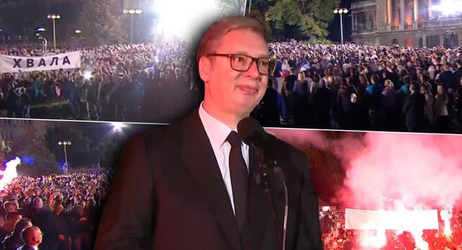 Serbia u “ndez” për disa muaj nga protestat, Vuçiç jep dorëheqjen! Mban fjalimin e fundit si president 3 vucic protesta