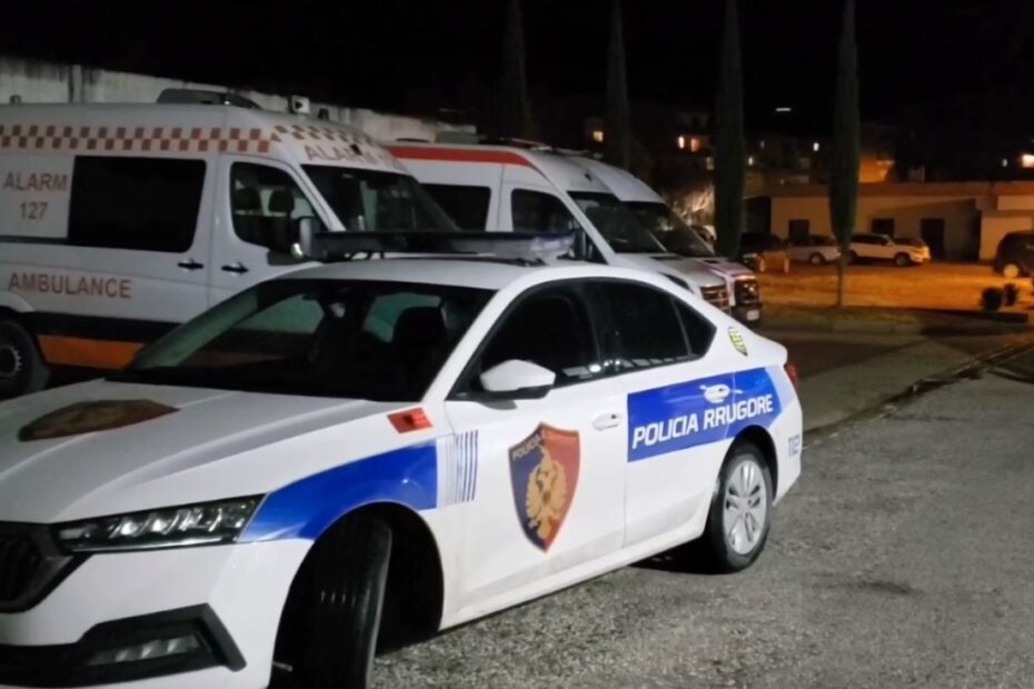 polici ambulance naten rrugorja